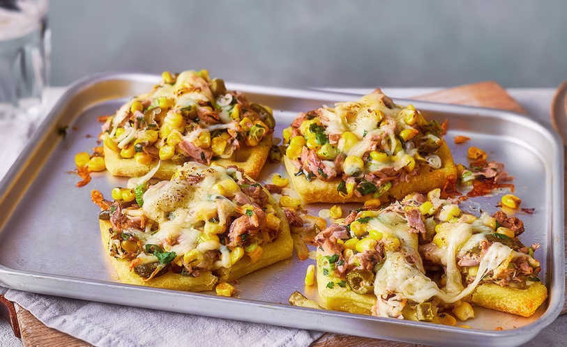 Tuna Melt Waffles